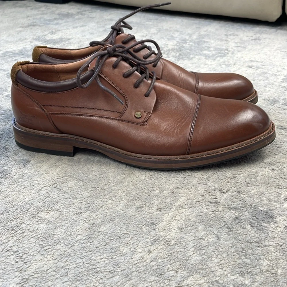 Rodd & Gunn Darfield Derby Shoe Amaretto Brown Lace Up Leather Sz 46